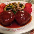 Megみんみん★彡's cooksnap of when they made 煮込み★ハンバーグ★.