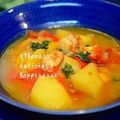 ruruchirin's cooksnap of when they made ホタテとじゃがいものトマトスープ煮.