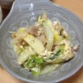 陸倫葵's cooksnap of when they made ｶﾂｵが効いてる♬豚と白菜の炒めﾓﾉ。.