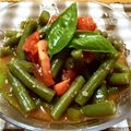 フリージャ's cooksnap of when they made インゲンのトマト塩麹和え.