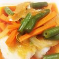 えいぞうじいさん's cooksnap of when they made 鱈のムニエル☆野菜トマトあんかけ.