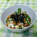 ゆきまひ6195's cooksnap of when they made 長芋となめことオクラの先付け.