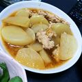いっこJJ's cooksnap of when they made カブと鶏挽肉の煮物.