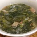yunbo2k's cooksnap of when they made ベーコンとモロヘイヤのスープ☆.