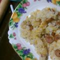 ラスク's cooksnap of when they made ウインナーとじゃがいものジャーマン炒飯.