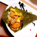 はねっち。's cooksnap of when they made 手巻き寿司の具☆きつね巻き.