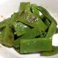はらぺいにょ's cooksnap of when they made 普通にモロッコインゲン炒め.
