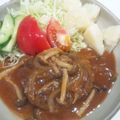 たけぽんのママ's cooksnap of when they made にっこにこ♪我が家の煮込みハンバーグ♡.