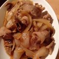Tomomims's cooksnap of when they made 大人気☆豚バラとたまねぎの照り焼き.