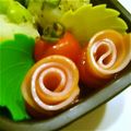 ＊kanakana＊'s cooksnap of when they made ミニトマカップにピンクローズ✿お弁当に♪.