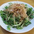daikanon's cooksnap of when they made オクラの新芽のマヨポン酢☆スプラウト？！.