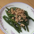 きらり流れ星's cooksnap of when they made 豚ミンチといんげんの中華炒め.