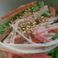 おろくにける's cooksnap of when they made シャッキリ、きゅうりとかにかまのサラダ.