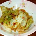 ﾁｲﾁｬﾝﾏﾏ's cooksnap of when they made キャベツとおかかのわさび醤油あえ.