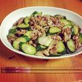 CZKO's cooksnap of when they made 台湾家庭料理♪胡瓜+しめじ+豚肉の炒め物.