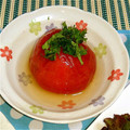 みゆwaco 's cooksnap of when they made 焼きトマトのだし汁仕立て.