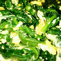 森林浴子's cooksnap of when they made つるむらさきと玉子のふわふわ.