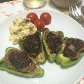 まりんごっこ's cooksnap of when they made ハンバーグの種でピーマン肉詰め弁当.