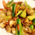 Misuzu♪'s cooksnap of when they made ベビーホタテときゅうりの炒め物.