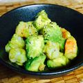 ssaakkuura's cooksnap of when they made 甘エビとアボカドの柚子胡椒和え.