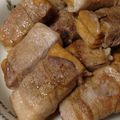 Reveil's cooksnap of when they made ✿バター醤油❀豚コマの厚揚げ巻きソテー✿.