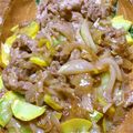 nursenon's cooksnap of when they made ズッキーニと豚肉の甘辛炒め.