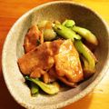うさどろ's cooksnap of when they made 鶏むね肉とチンゲン菜の塩昆布炒め.