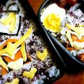 ﾓﾌｨー's cooksnap of when they made キャラ弁＊仮面ライダーガイム弁当♪型紙有.