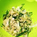 夕飯は６時です's cooksnap of when they made キュウリと大根のゴマたっぷりサラダ.