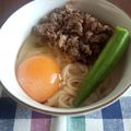 藍川咲's cooksnap of when they made 暑い日に☆冷たい月見肉うどん.