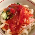 とまとま１０'s cooksnap of when they made 冷し系☆和風イタリアンうどん.