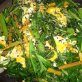 hiromi605's cooksnap of when they made ごま油香る ～ 小松菜と卵の塩炒め ～.