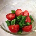 ココキキララ's cooksnap of when they made 食卓を彩る夏おつまみ☆オクラトマト和え.