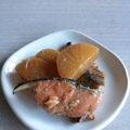 スリーエクボ's cooksnap of when they made フライパンでOK！ 鮭と大根の煮物.