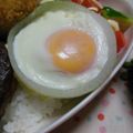 ゆうかりコアラ's cooksnap of when they made ❀オニオンリングdeまんまる目玉焼き❀.