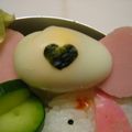 39rainbow's cooksnap of when they made キャラ弁☆うずらDEキャンディー.