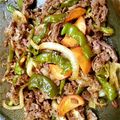 ノブカホ's cooksnap of when they made シシトウ、玉ねぎと牛肉のオイスター炒め.