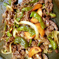ノブカホ's cooksnap of when they made シシトウ、玉ねぎと牛肉のオイスター炒め.