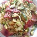 coco0314's cooksnap of when they made アボカドと香ばしいにんにくのパスタ.