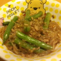 miyakotaro's cooksnap of when they made 豚挽肉といんげんと春雨の炒め物.