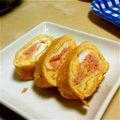 naomism's cooksnap of when they made ふわふわ♥めんたいこの卵焼き.