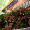 めけてー's cooksnap of when they made ■挽肉とピーマンのオイスターソース炒め■.