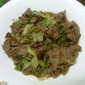 なつＰ's cooksnap of when they made ♪レタスたっぷり牛(豚）肉炒め♪.