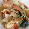 ベビーピグ's cooksnap of when they made 春ｷｬﾍﾞﾂと厚揚げみそ炒め.