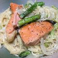 紺さん's cooksnap of when they made フライパンひとつで！塩鮭のクリームパスタ.