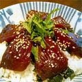 アイアンツリー's cooksnap of when they made 美味しい鰹の漬けDON.