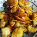 息子は怪獣♪'s cooksnap of when they made ささみの甘辛炒め.