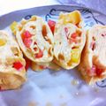 大福様's cooksnap of when they made お弁当に彩り＊パプリカの卵焼き.