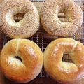 クイージ's cooksnap of when they made オヤツサイズ☆４0分で焼きたてベーグル♪.