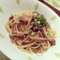 Renapoyo's cooksnap of when they made 舞茸とベーコンの和風パスタ.